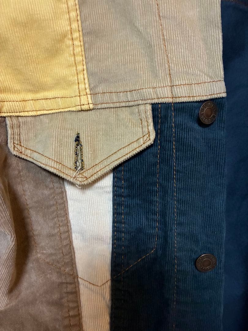 リーバイス/コーデュロイ/マルチカラー/USA製/クレイジージャケット