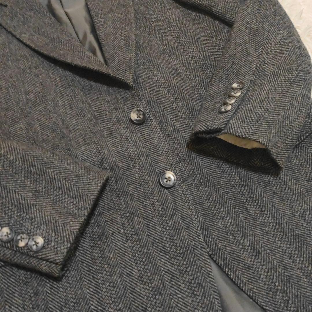 【高級・希少】バーバリーズ ヘリンボーンツイル テーラードジャケット A3