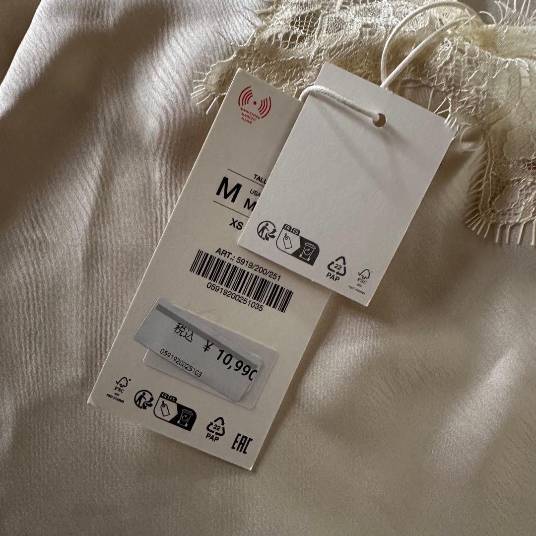 ZARA アシンメトリーレースワンピース　Mサイズ