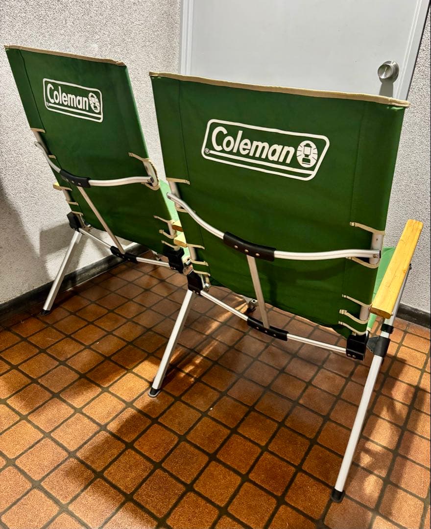 【Coleman】レイチェア グリーン 折りたたみ アウトドア 2脚セット