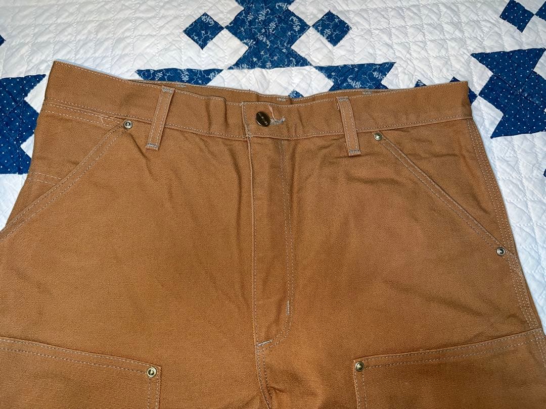 USA製 CARHARTT カーハート ダブルニーパンツ ブラウン 34×32