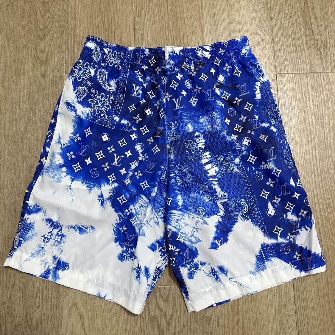 ルイヴィトン モノグラムバンダナ スイムパンツ 水着 水陸両用 ハーフパンツ S