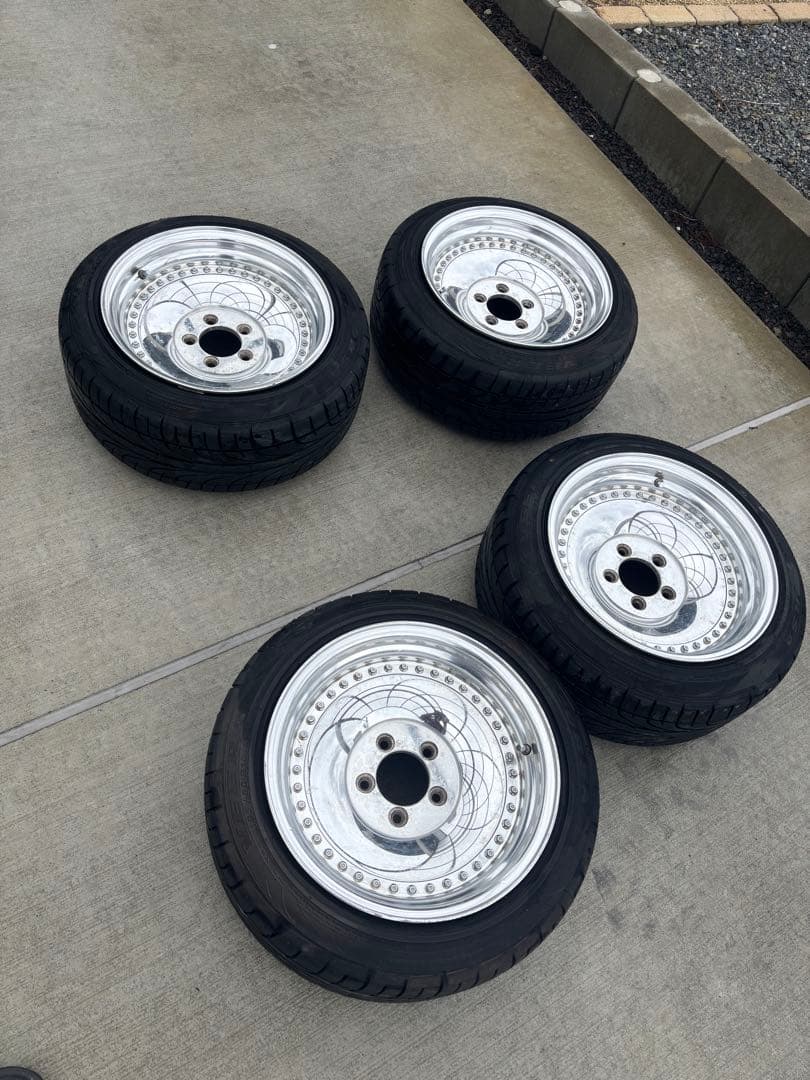 値下げ　希少　鍛造　深リム　15インチ　8.5j 5H114.3 エプシロン