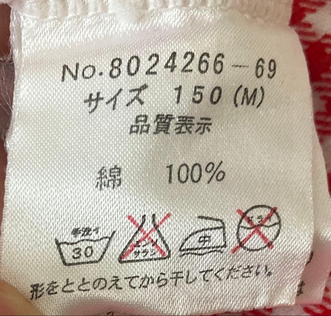 【平成レトロ】メゾピアノTシャツ150 フルーツxギンガムチェック