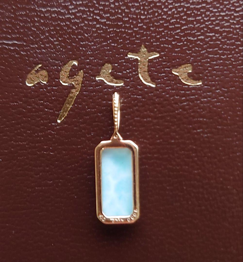 ♡agete 10K ラリマーネックレスチャーム