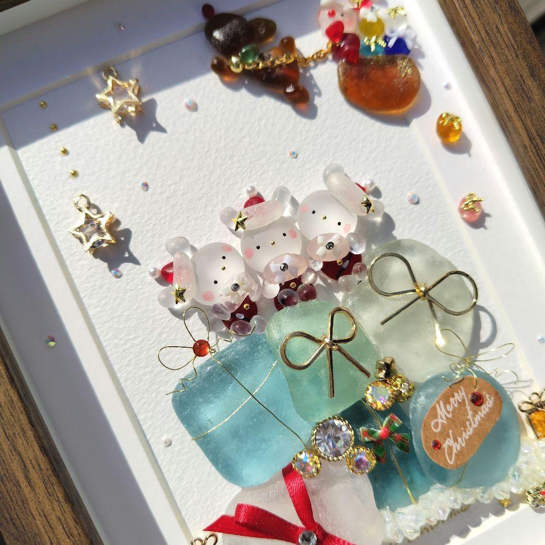 チーコ様 シーグラスアート『 聖夜～素敵なプレゼント～』他2点