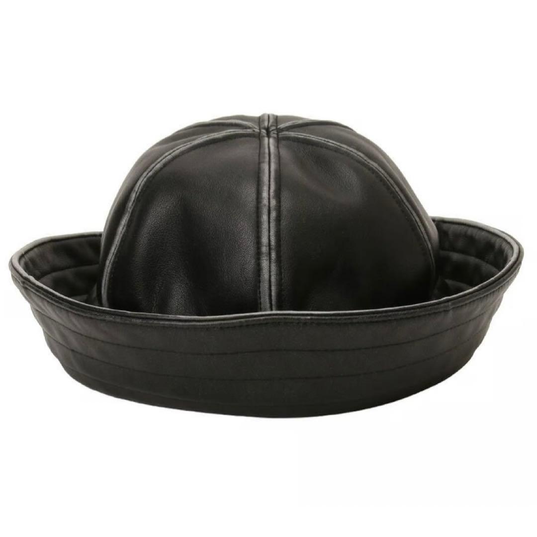 帽子 NKINT vegan leather sailor hat
