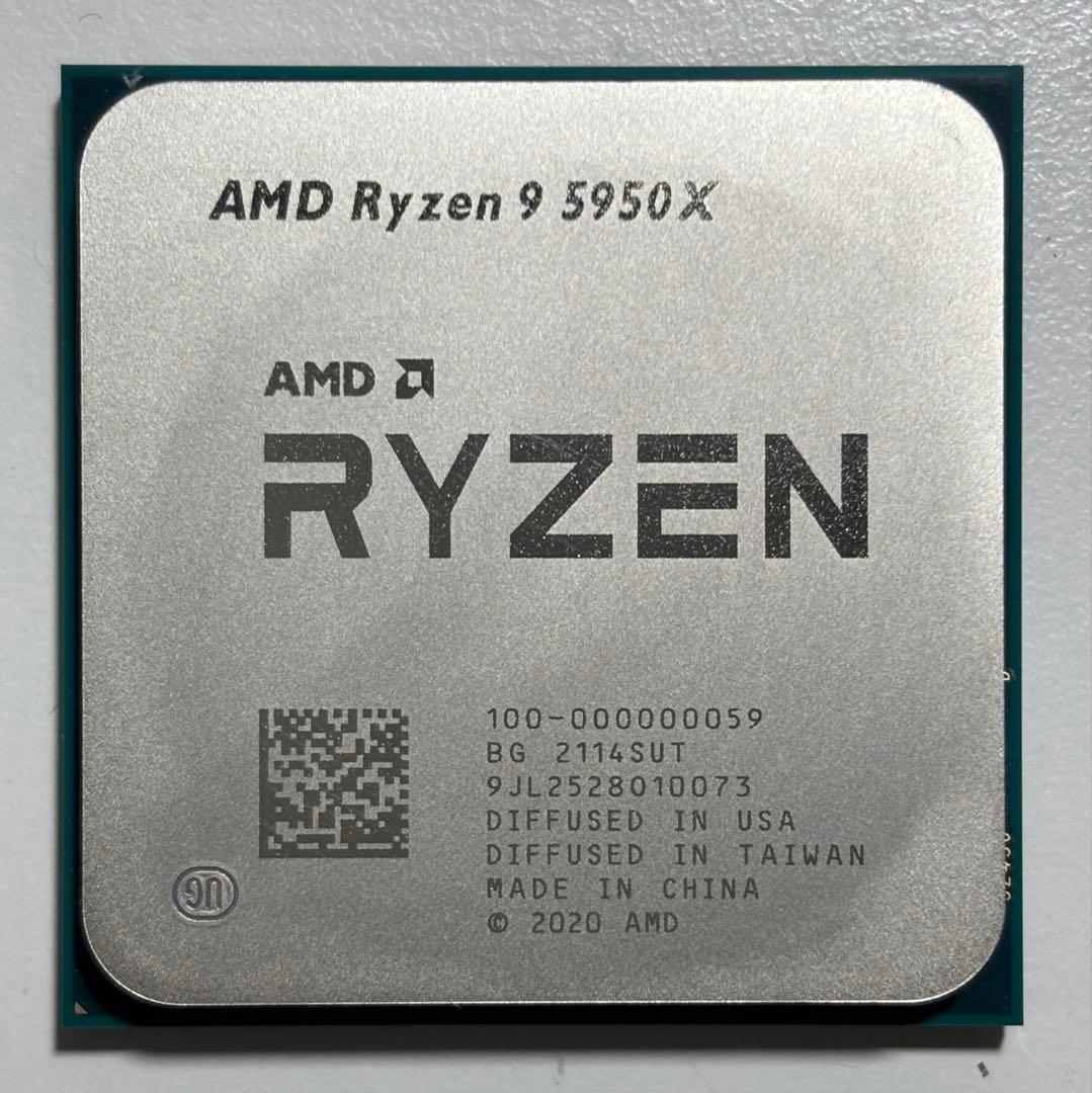 AMD Ryzen 9 5950X 3.40GHz 16C/32T 訳あり