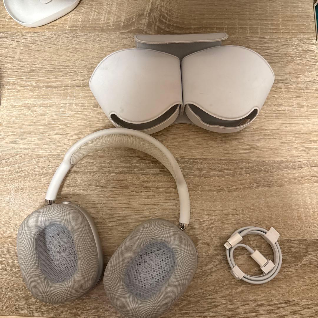 AirPods Max シルバー 充電ケーブル、箱付き付き