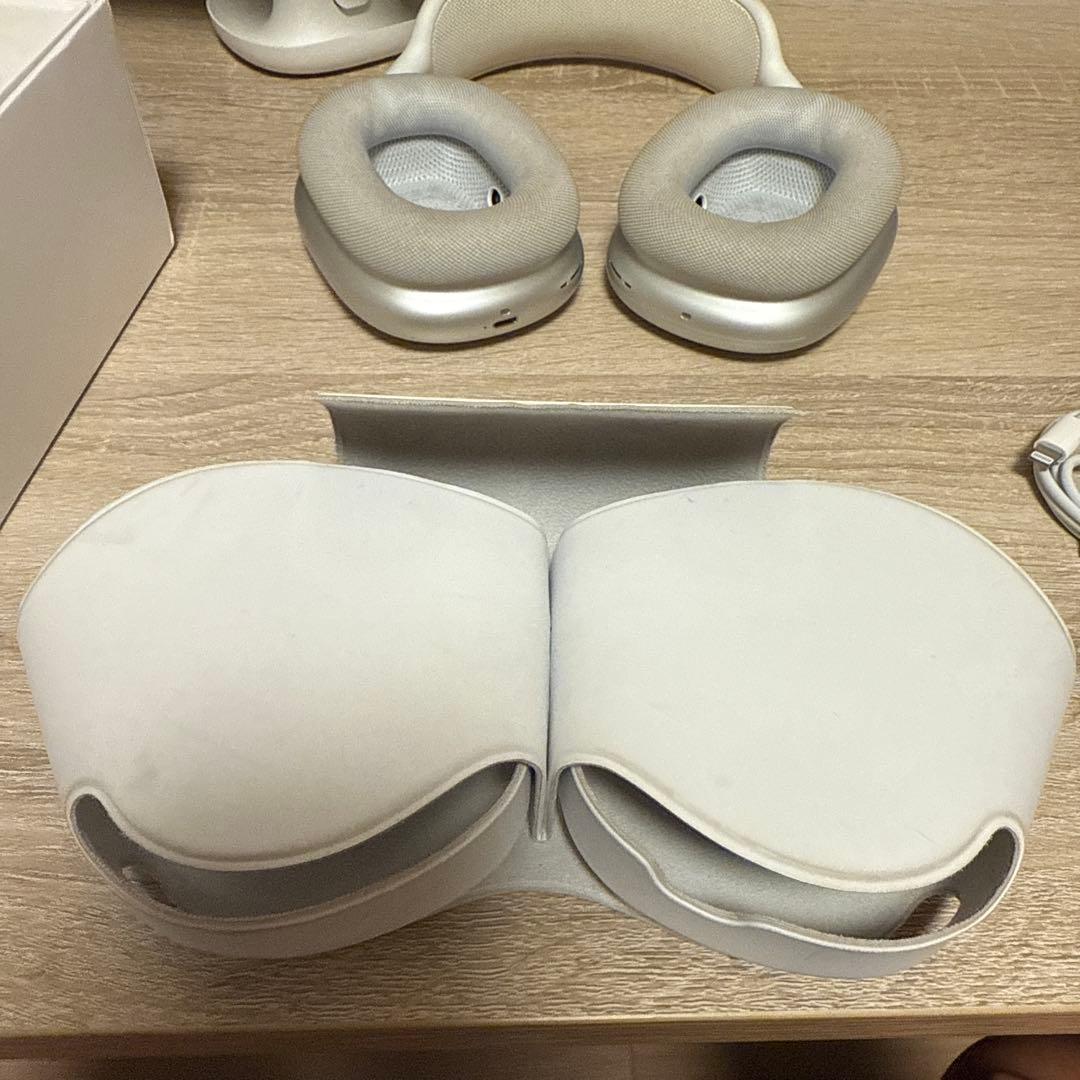AirPods Max シルバー 充電ケーブル、箱付き付き