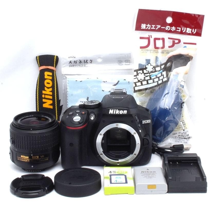 ★ショット数、外観新品級★Wi-Fi搭載★自撮り可能★Nikon D5300★