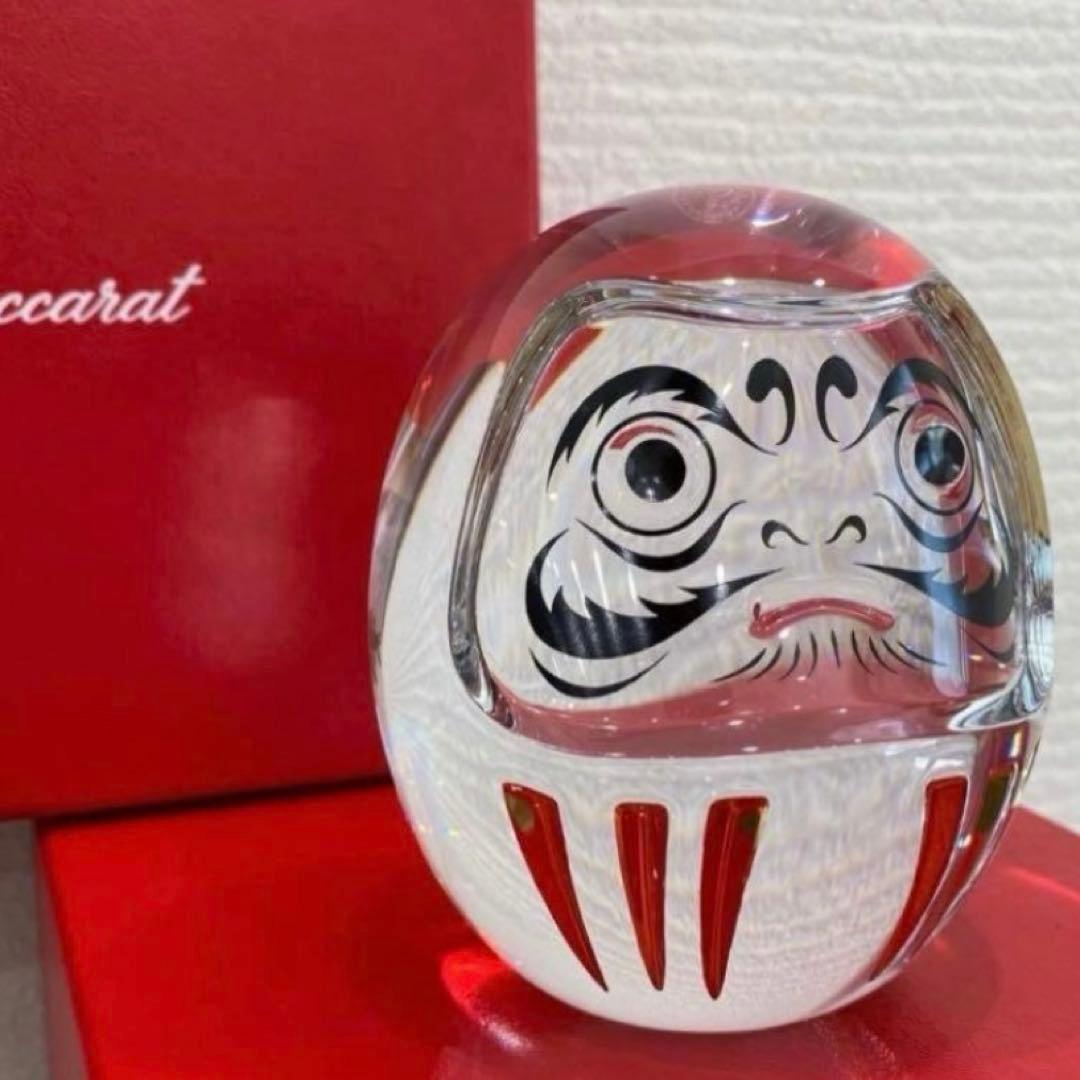 ス*ス様 Baccarat バカラ ダルマ 縁起物 クリスタル★