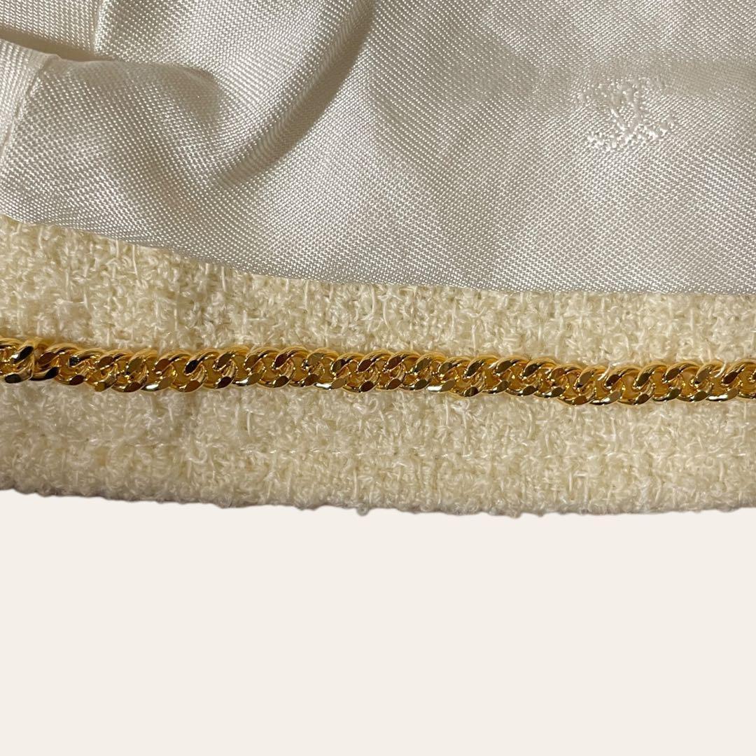 人気商品✨シャネル CHANEL 【40】スーツ 裾チェーン フランス製
