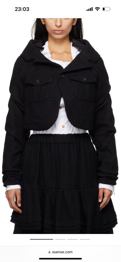 ✴︎再値下げ✴︎noir kei ninomiya ジャケット ブラック