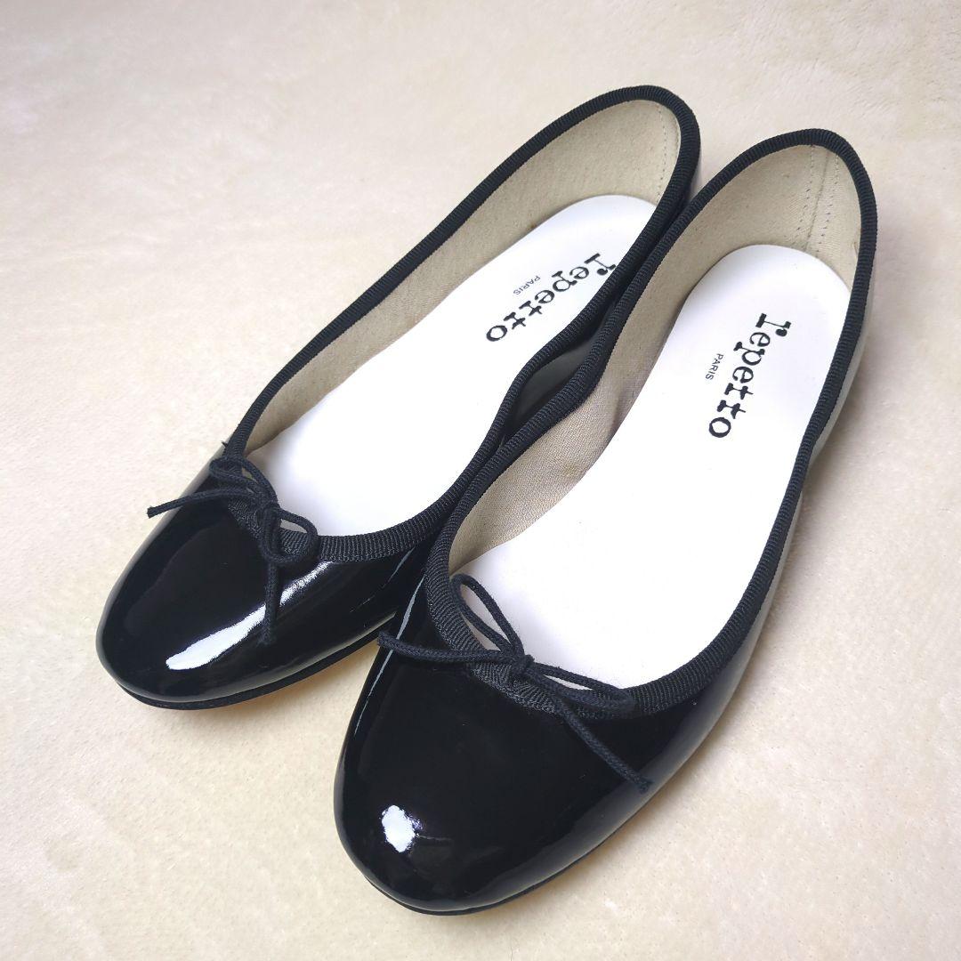 mimiさま専用【超美品】Repetto✨サンドリオン　エナメル　パテントレザー