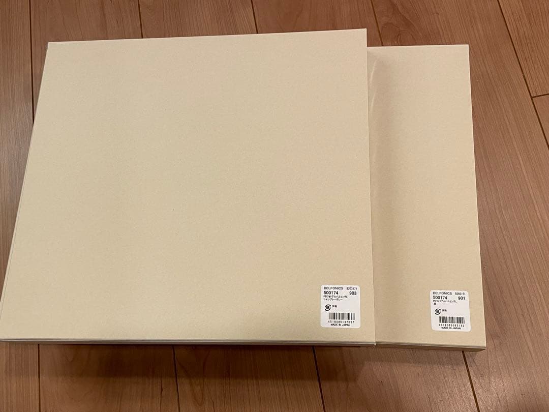 クリスマスプライス DELFONICS フォトアルバム グレー 、麻2冊セット