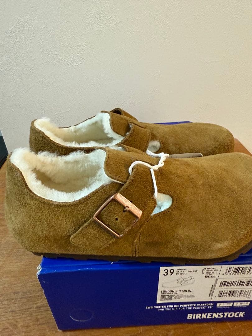 新品☆BIRKENSTOCKLondon 色ダークティー サイズ39 男女OK