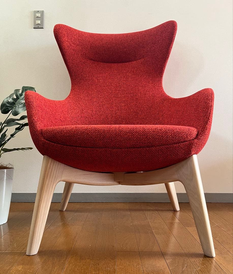 相合家具　QUEEN ラウンジチェア　21.5万　ミッドセンチュリー　北欧モダン