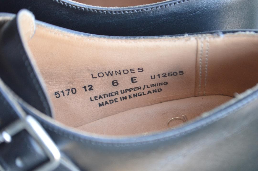着用数回　CROCKETT＆JONES　LOWNDES　6E　ブラック