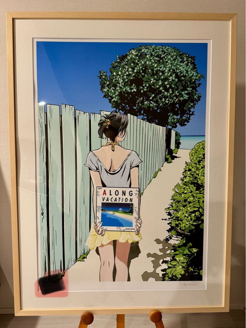 七*味様 江口寿史　版画「A Long vacation 」スペシャルバージョン