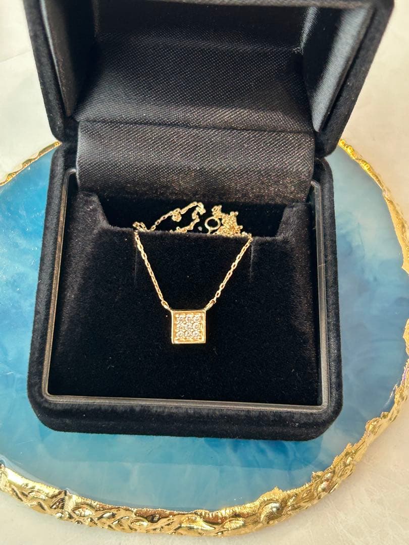 ダイヤモンドネックレス10Kイエロー