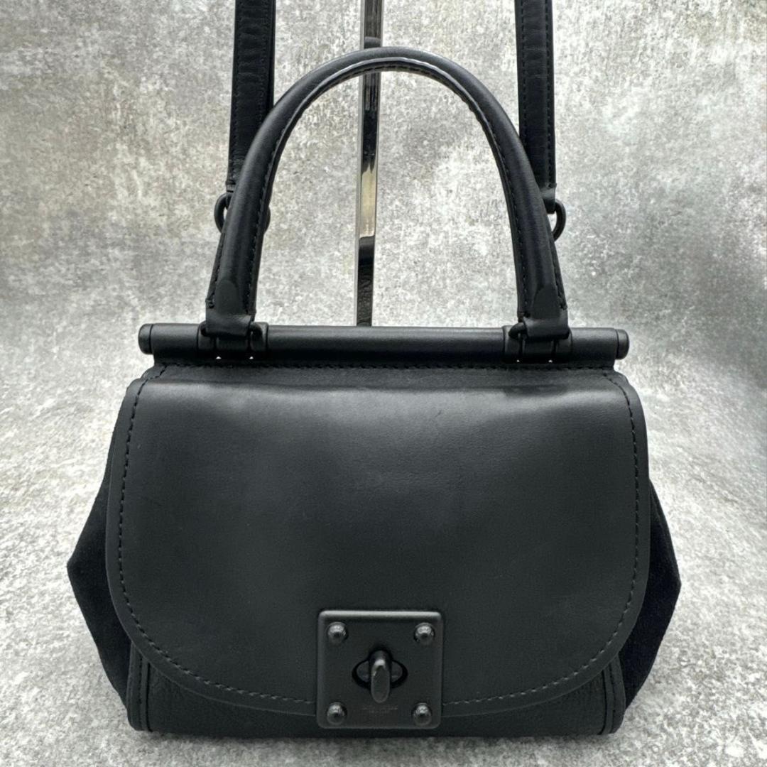 美品　コーチ　ドリフター　ターンロック　2way　ブラック　38389