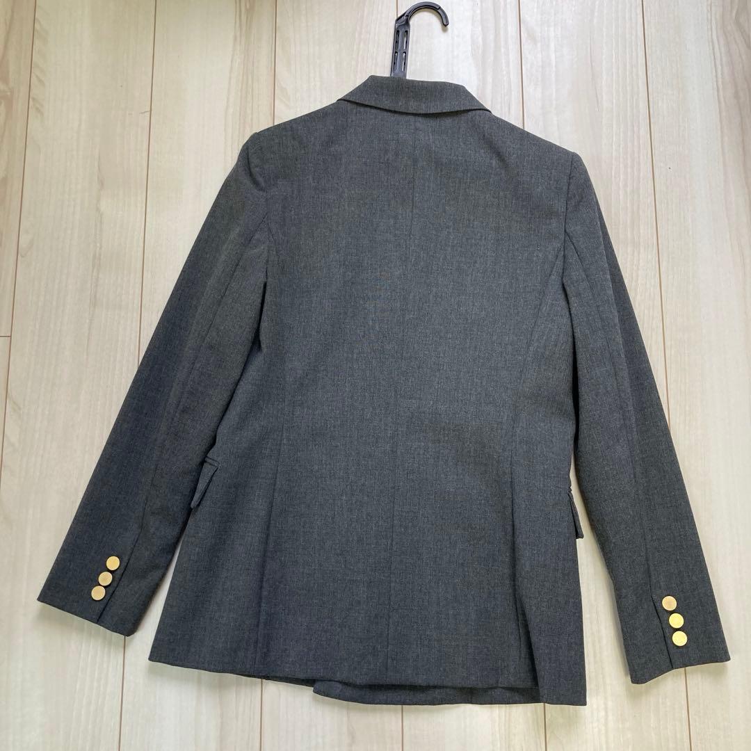 allureville リオペルダブルブレストジャケット　S 金ボタン　グレー