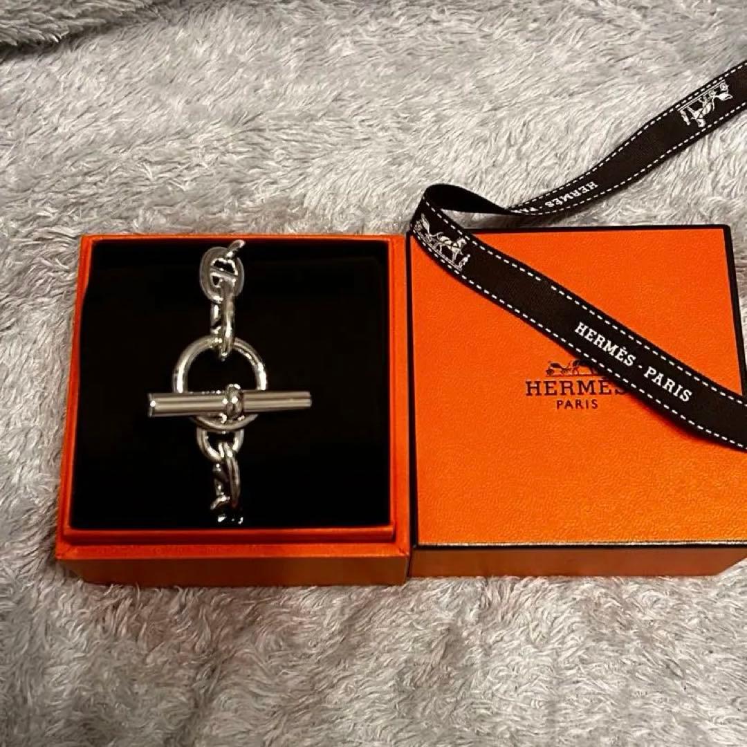 【新品未使用】HERMES シルバー　シェーヌダンクル　GM 12