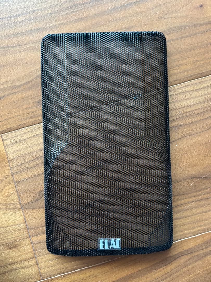 Pooh　ELAC BS312.2 ペア純正グリル　黒御影石Aボード付