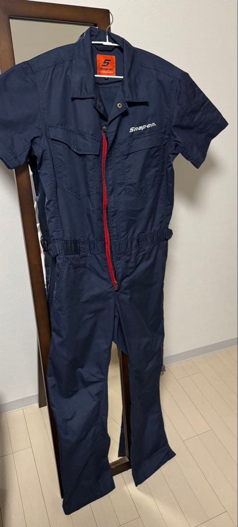 Snap-on 半袖ツナギ　ネイビーS