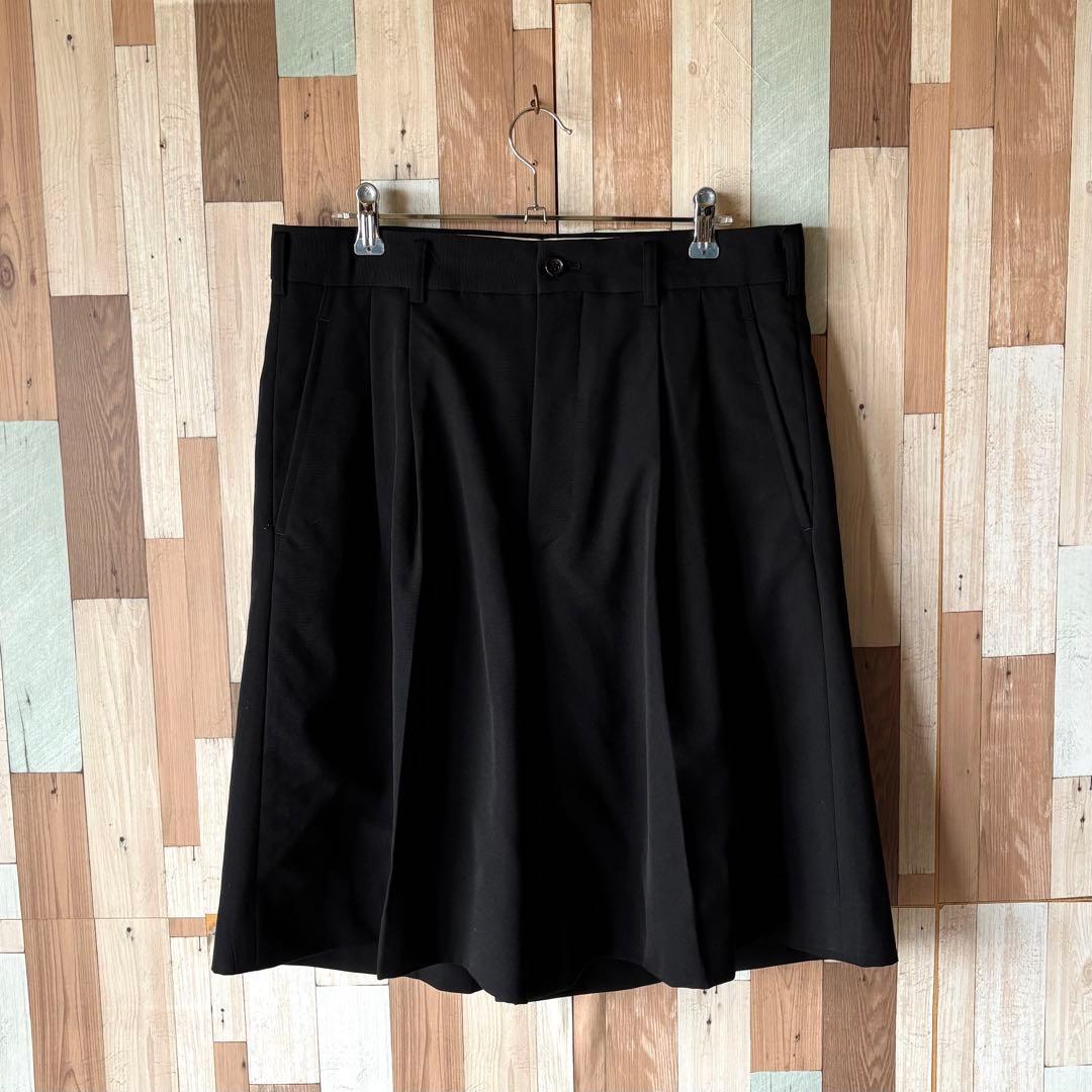 【美品】COMME des GARÇONS 2タック ワイドショーツ 袴 W31