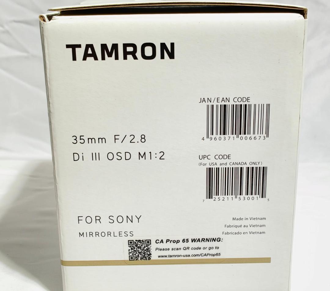 美品 ワンオーナー タムロン 35mm F2.8 Di III OSD M1:2