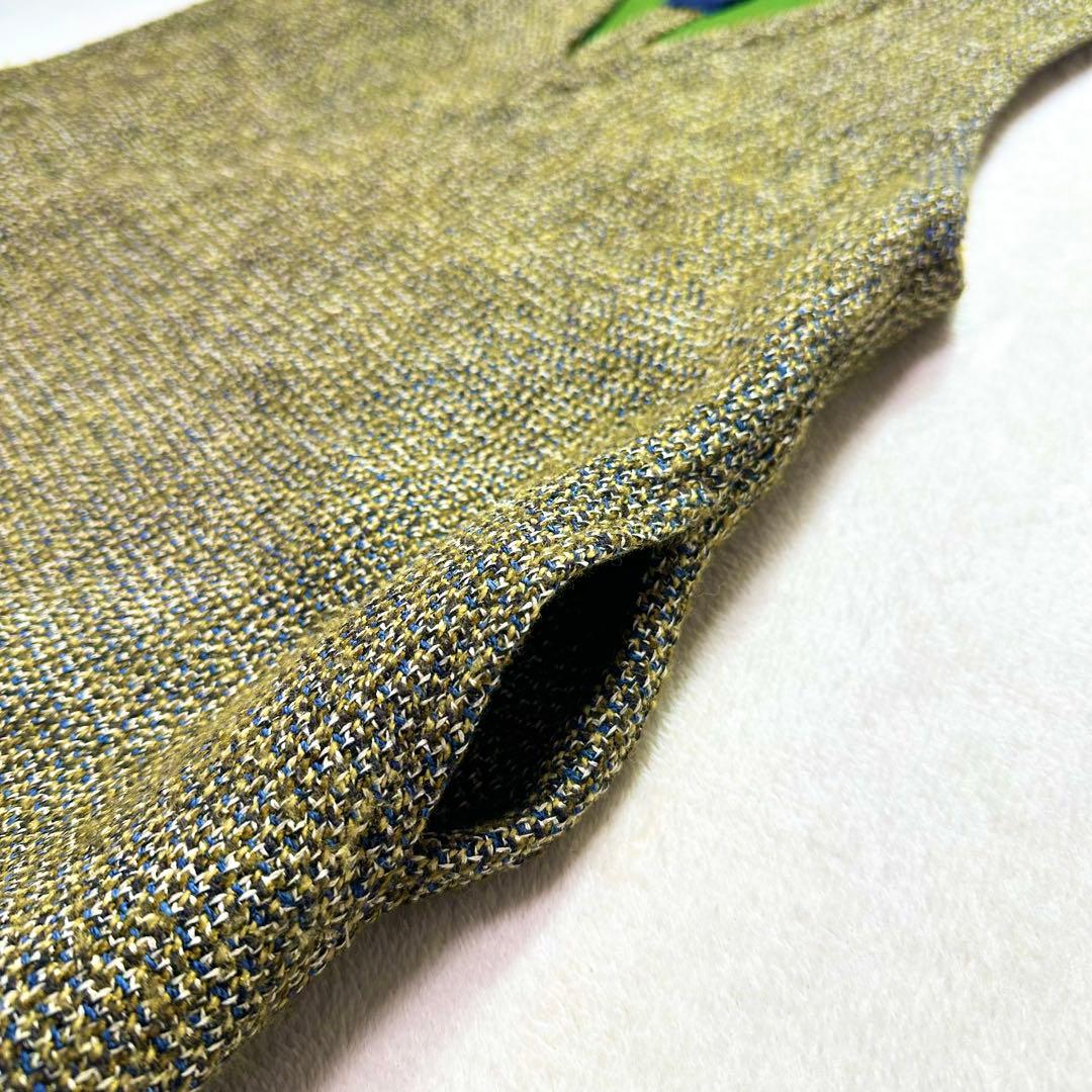 45R アーミッシュツイードワンピース ノースリーブ チュニック 大きいサイズ