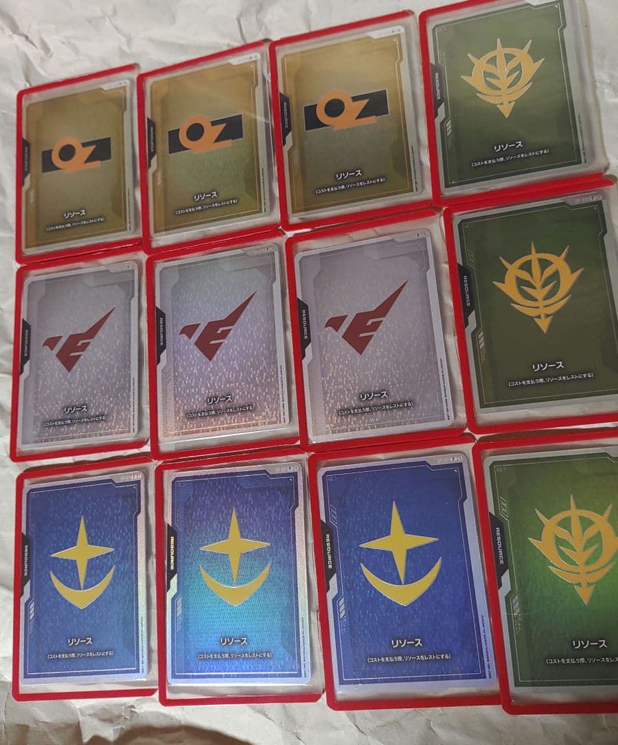 ガンダムカード リソース 地球連邦 ジオン公国 OZ アスティカシア高等学園