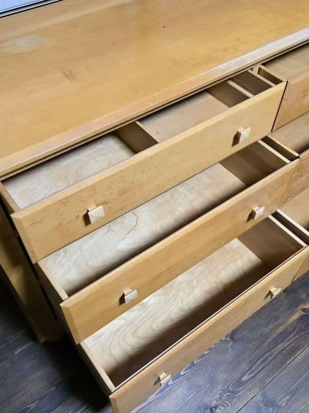 ナチュラルウッド 6引き出しチェスト