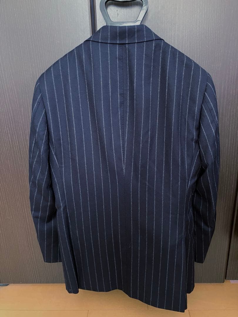 BEAMS F / Zegna チョーク ストライプ スーツ