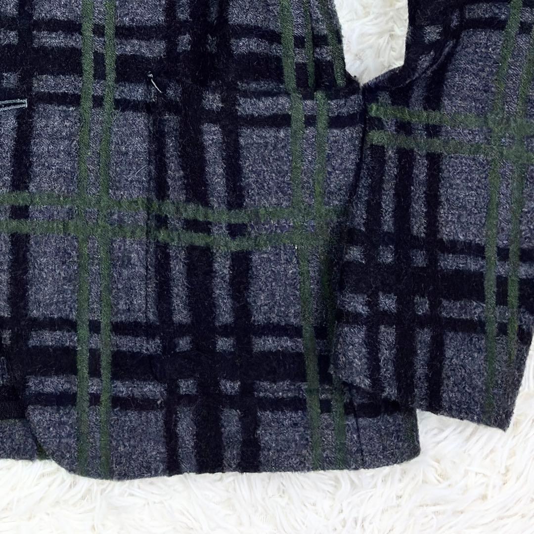 美品　トゥモローランド　タータンチェック　ウールフランネル　ニットテーラード　M