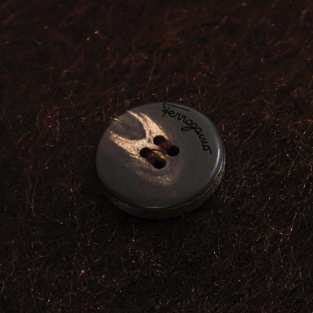 H4637◾️サルヴァトーレフェラガモ　モヘアウール　ダブルジャケット　Y2K