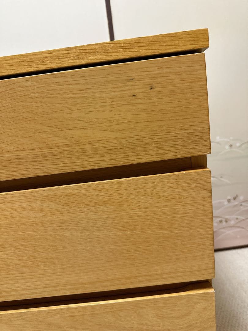 無印良品 木製チェスト4段 オーク材