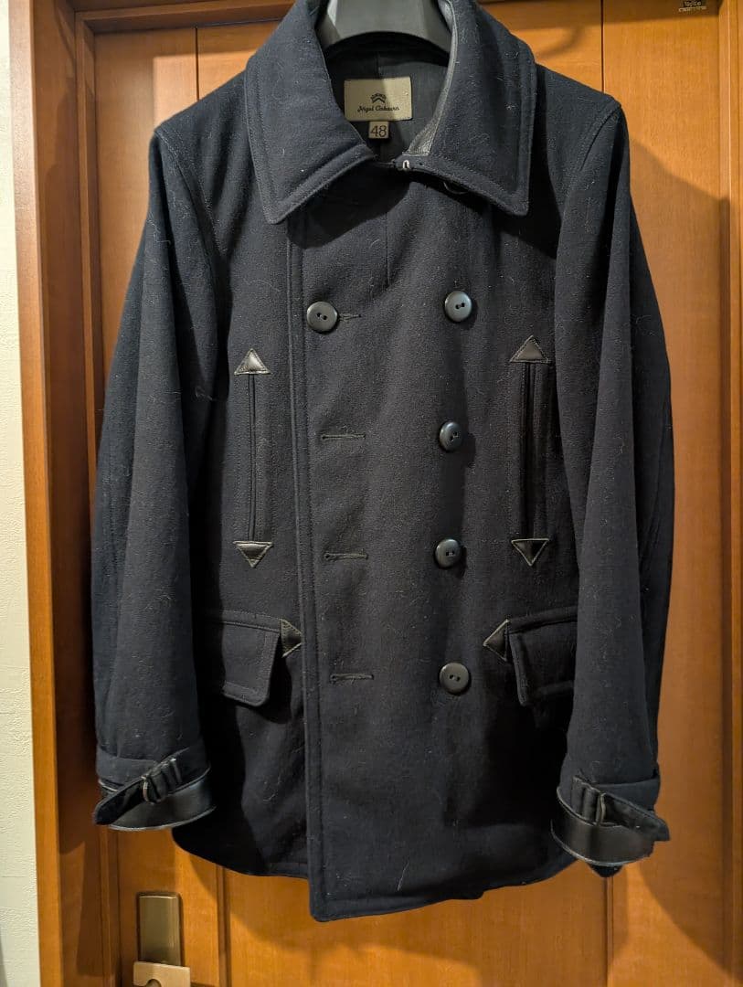 や*ん様 NigelCabourn 日本製 メルトンミリタリーピーコート 48