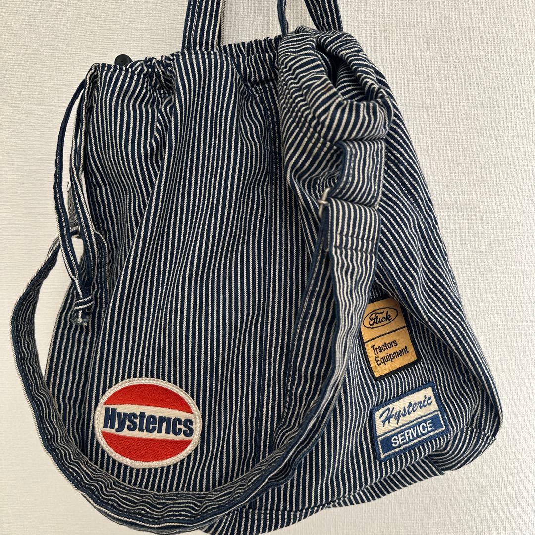 希少ヒステリックグラマー　90's ヒッコリー　ストライプ　バッグ　ヴィンテージ