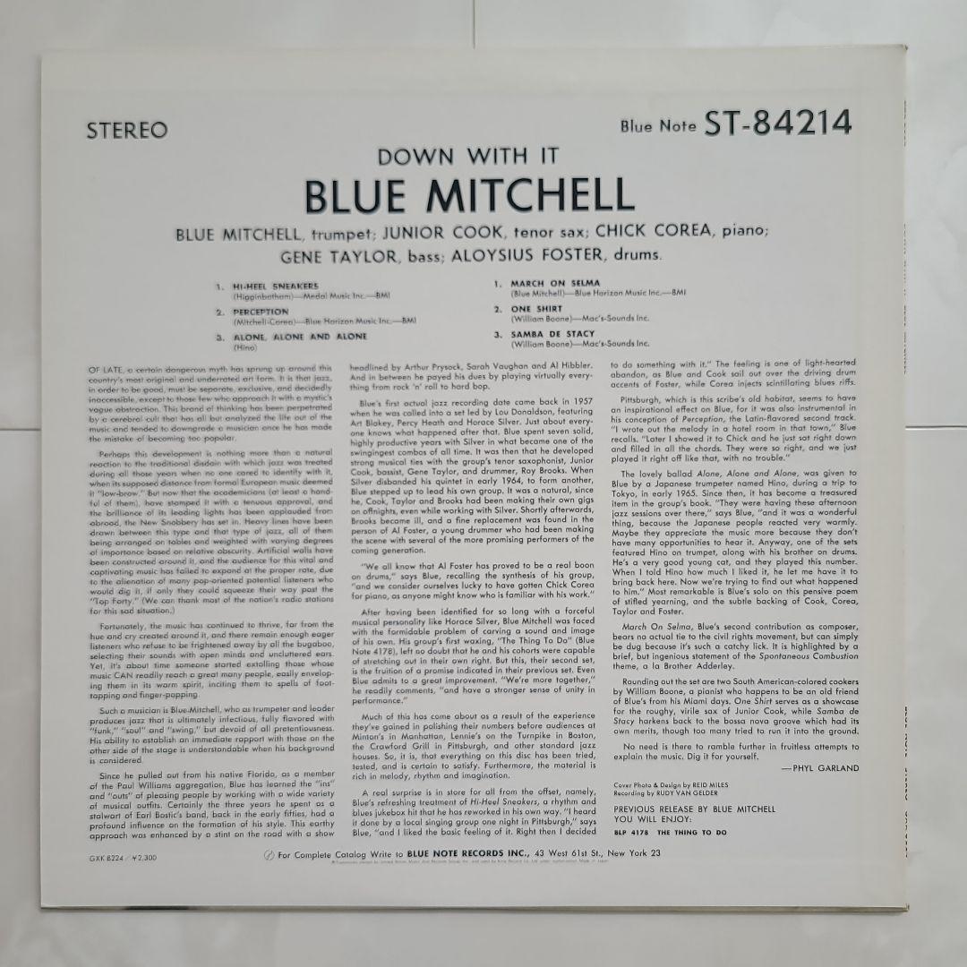 ★ブルーノート★『ダウン・ウィズ・イット』ブルー・ミッチェル