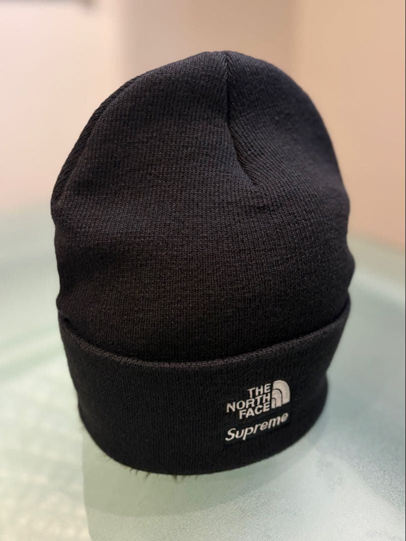 最終価格THE NORTH FACE x Supreme ニット帽 ブラック