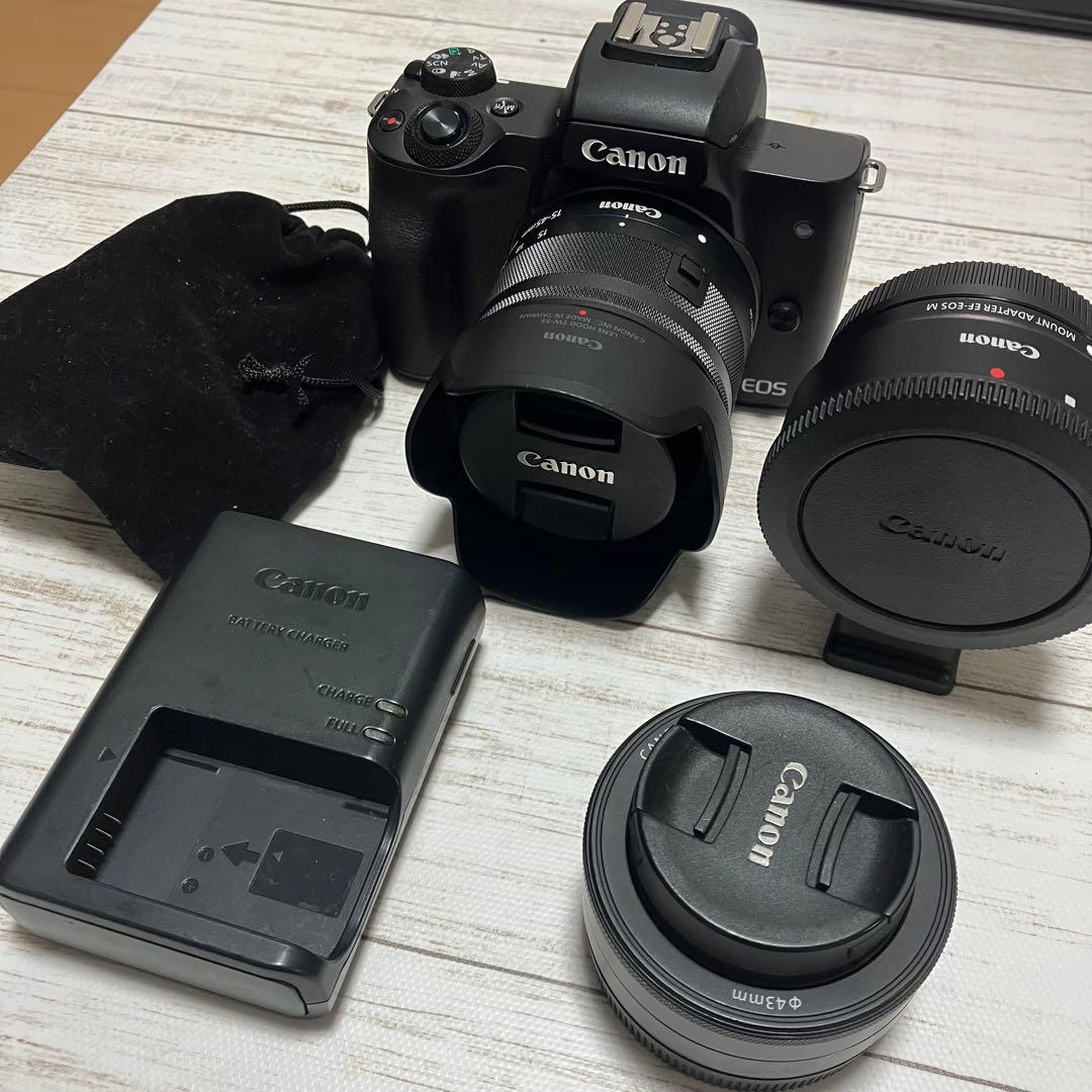 Canon EOS ミラーレスカメラ 標準レンズキット　EOS kiss m2