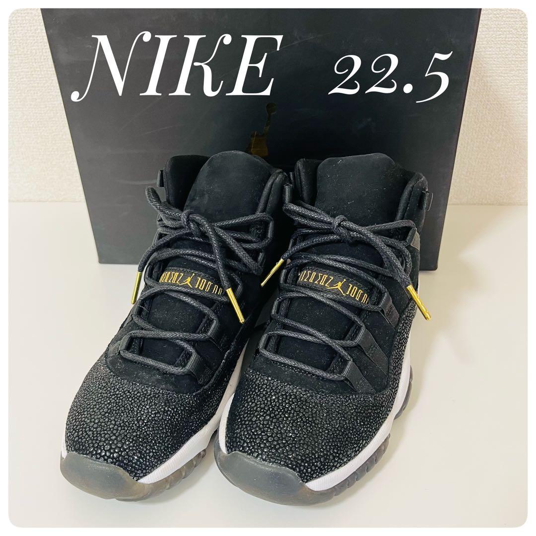 【美品】NIKE★AIR JORDAN11 RETRO PREM★22.5 黒