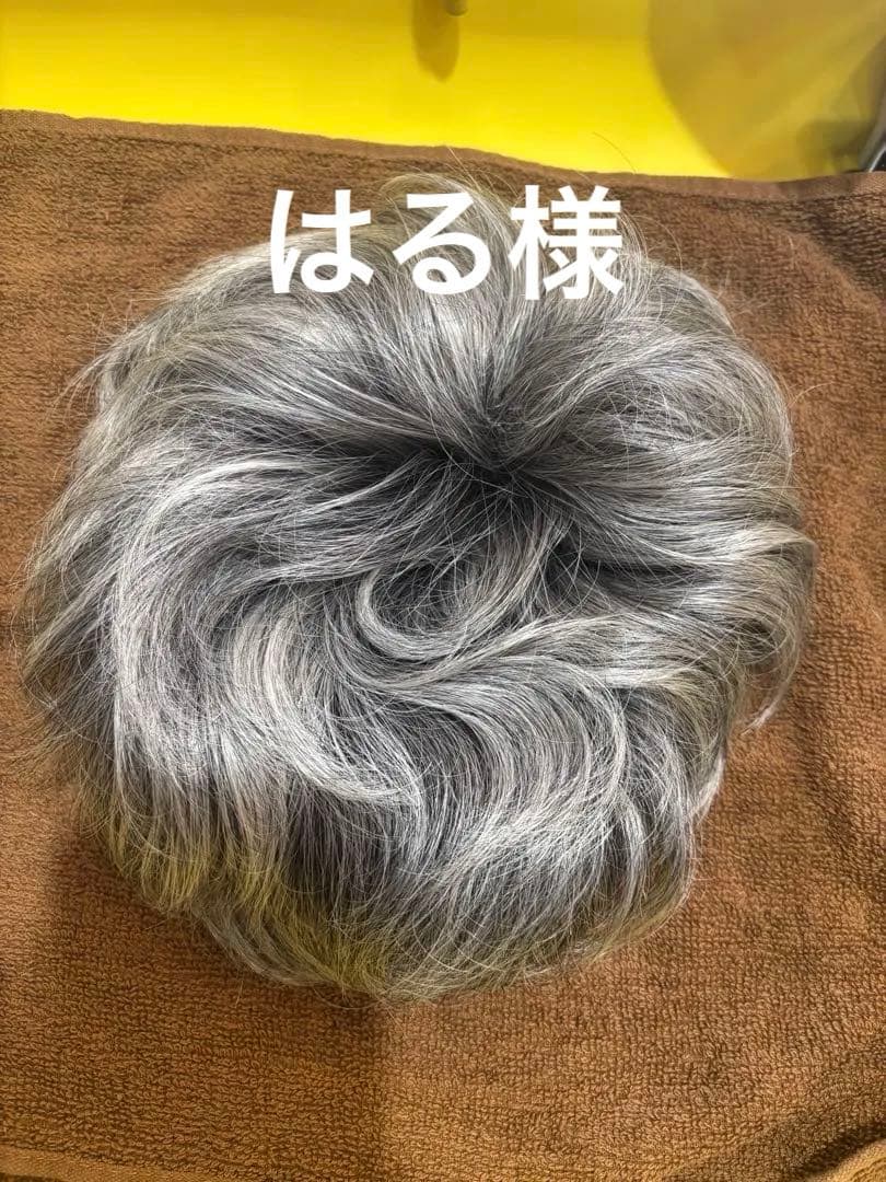 フォンテーヌ　VALAN ショート　高級ウィッグ　人毛ミックス　グレー