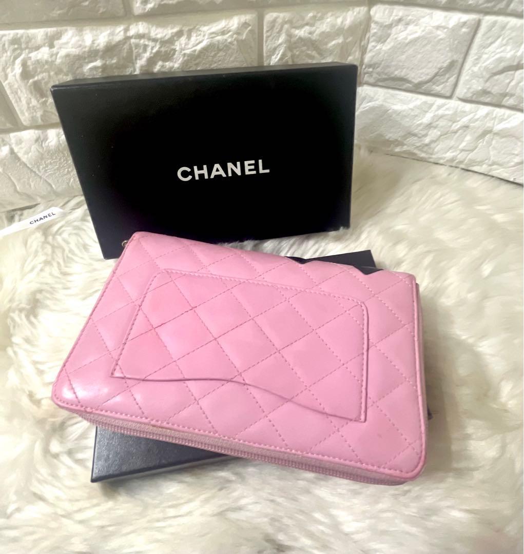【はな様】人気商品☆シャネル カンボンライン ラウンドファスナー ピンク