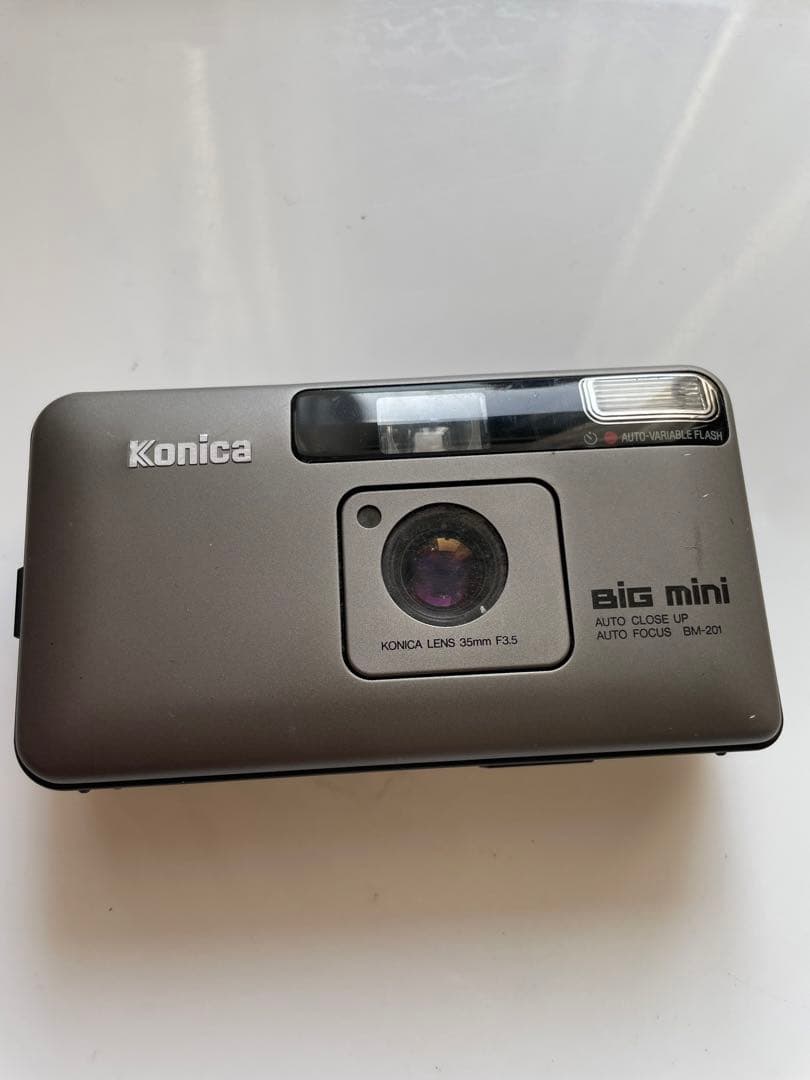 通電確認KONICA BIG MINI 201コンパクトフィルムカメラ