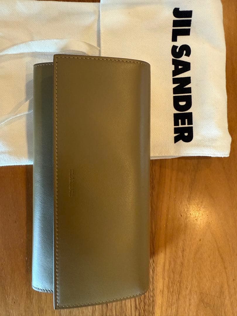 JIL SANDER グレー 長財布 保存袋付き