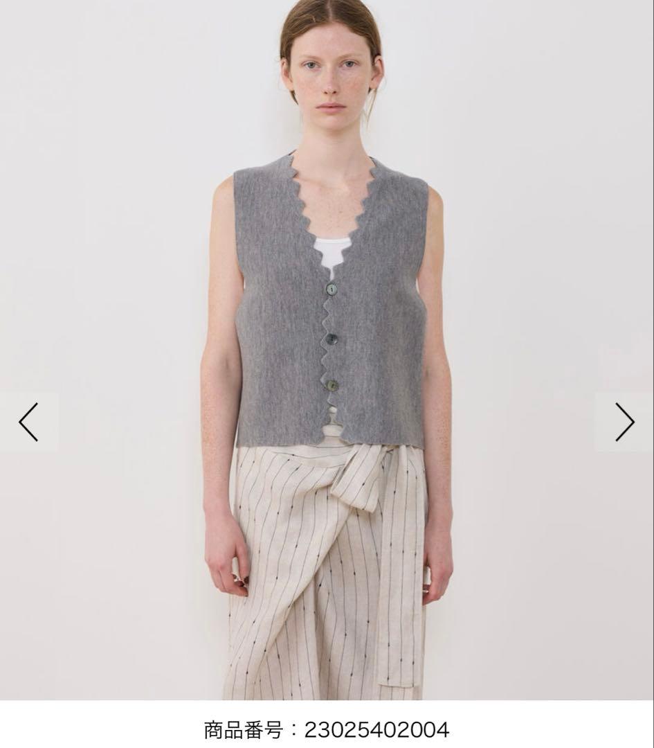 【タグなし新品未使用】GALERIE VIE ウーステッドミラノリブ ベスト